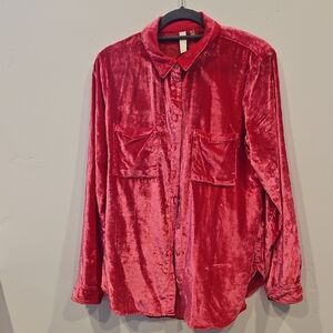 Pilcro Velvet Button Down